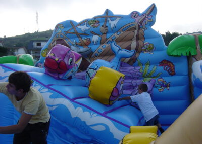 hinchable barco movil diverparke