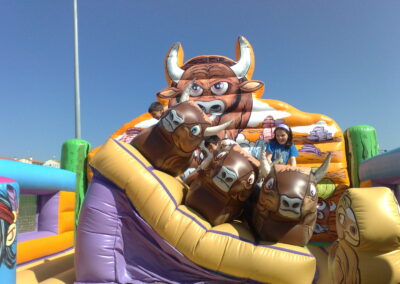 hinchable toros parque western